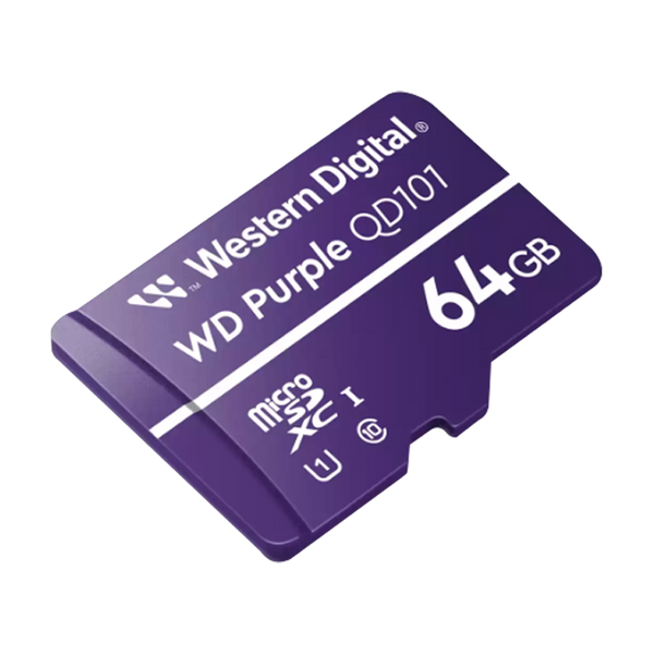 Memoria microSD de 64GB PURPLE/3 AÑOS DE GARANTIA